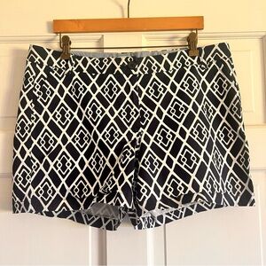 Navy blue and white Crown and Ivy shorts size 14.